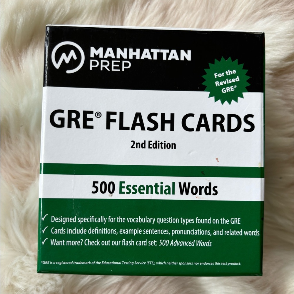 GRE Flash Cards 2nd Edition 500 Essential Words